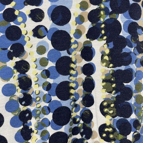 Liz & Company Women's 3/4 Sleeve 3 Button Geometric Collar Blouse Size XL Blue - Picture 6 of 7